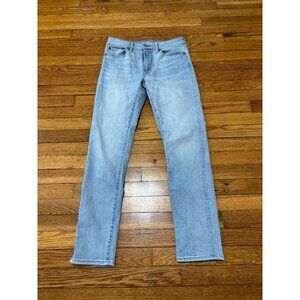 Light Wash Men's Straight Jeans - Classic Casual